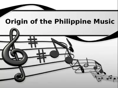 Origin of the Philippine Music