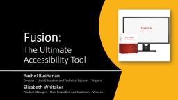 Fusion: The Ultimate Accessibility Tool