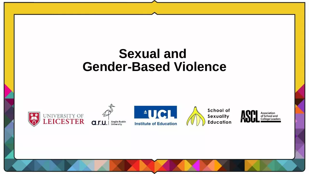 PPT-Sexual and Gender-Based Violence