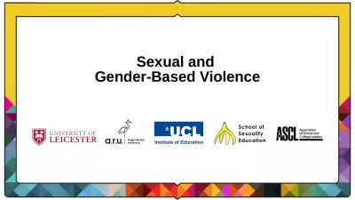 Sexual and  Gender-Based Violence