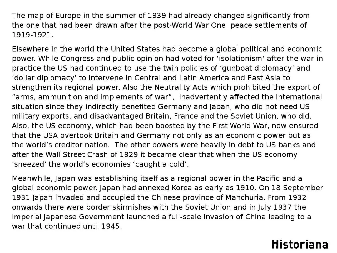 PPT-The map of Europe in the summer of 1939 had already changed significantly from the one