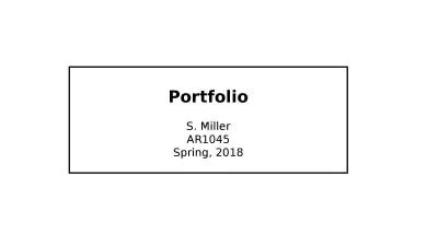 Portfolio S. Miller AR1045