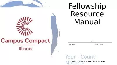 Fellowship  Resource  Manual