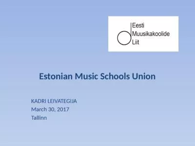 Estonian  Music   Schools