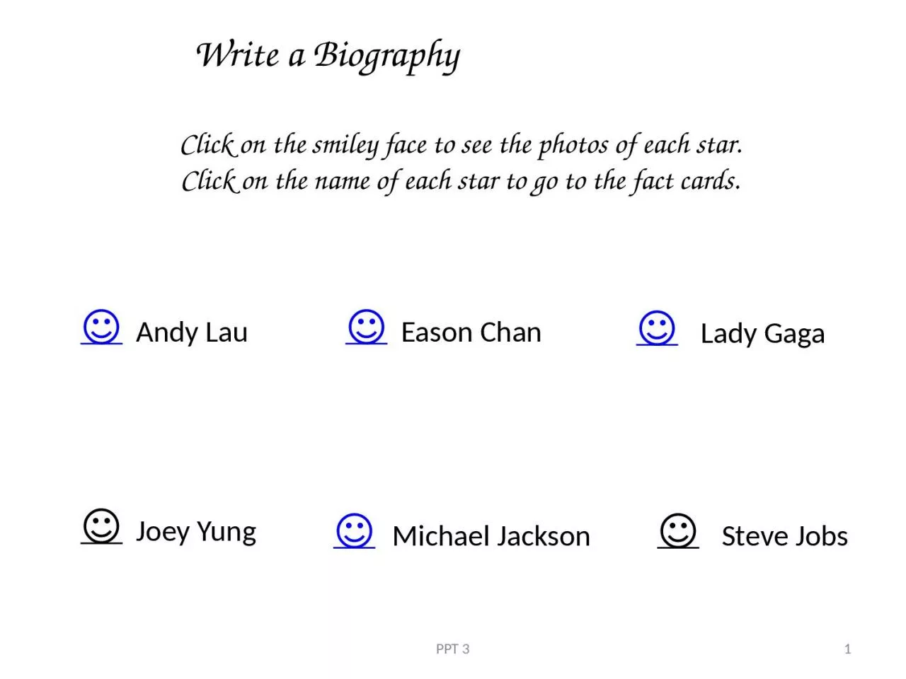 PPT-☺ Andy Lau K. Steve Jobs