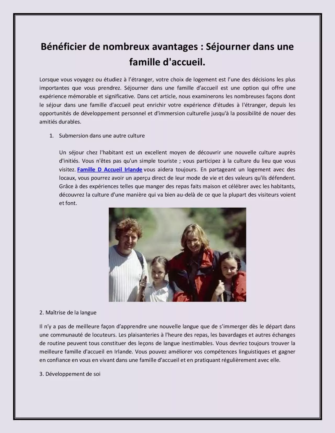 PDF-Bénéficier de nombreux avantages : Séjourner dans une famille d\'accueil.