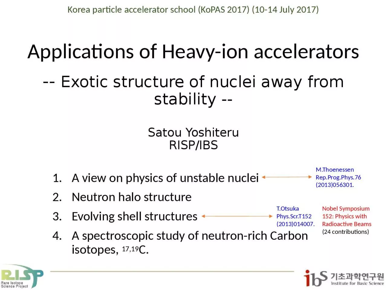 PPT--- Exotic structure of nuclei away from stability --