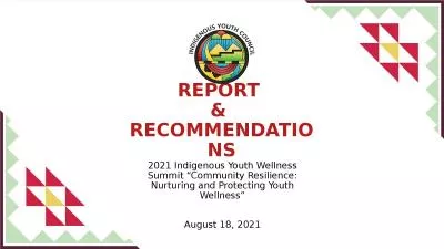 2021 Indigenous Youth Wellness Summit “Community Resilience: Nurturing and Protecting