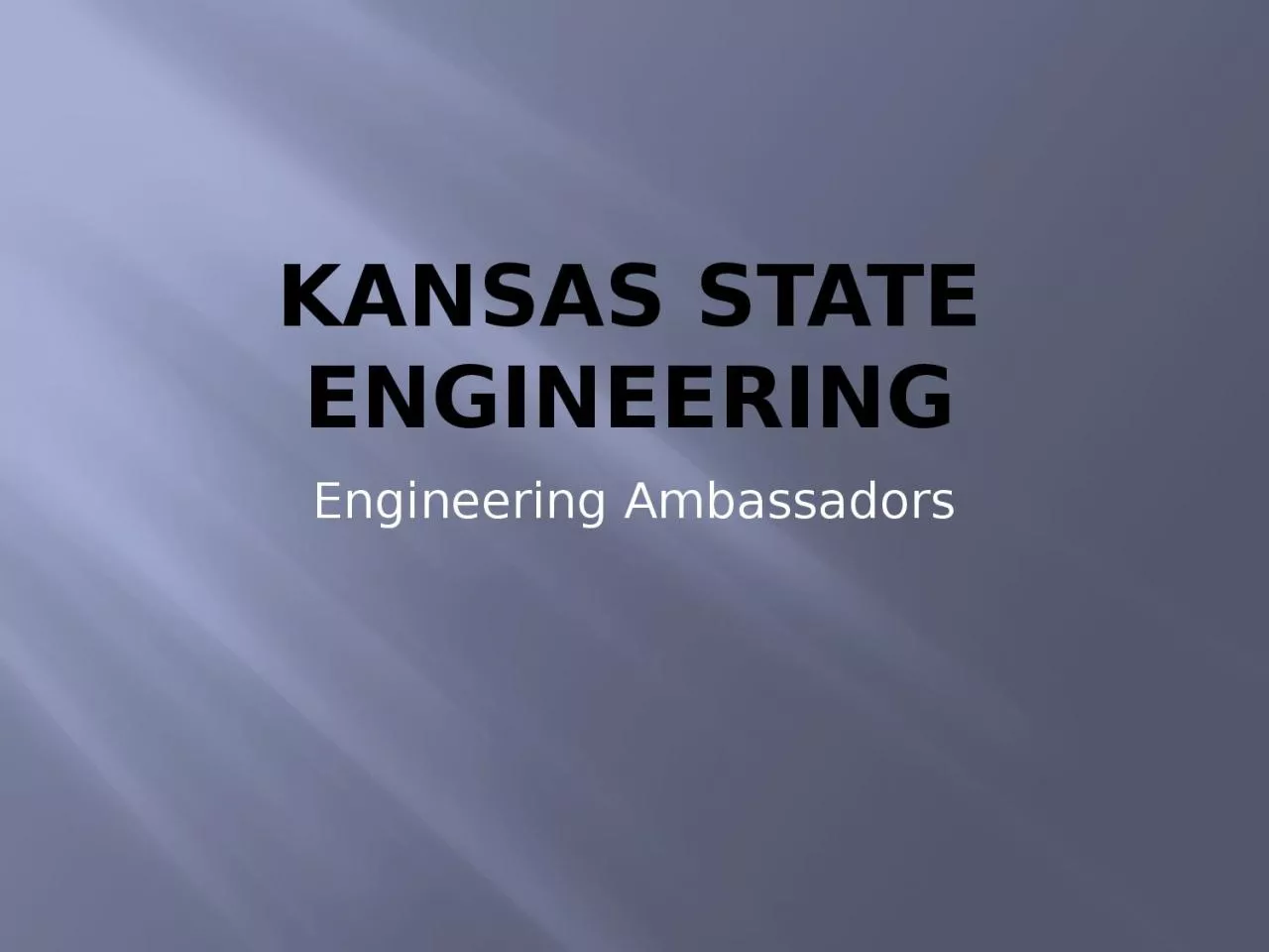Kansas State Engineering