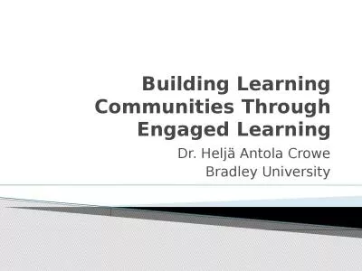 Building Learning Communities Through Engaged