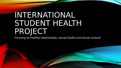 International Student Health project