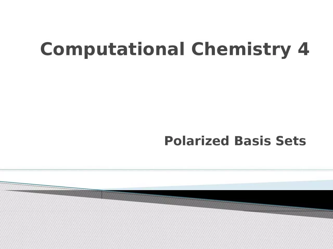 PPT-Computational Chemistry 4