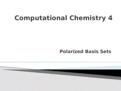 Computational Chemistry 4