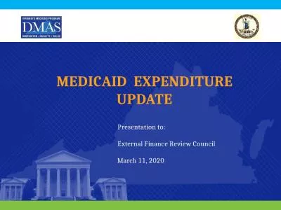 Medicaid   Expenditure update