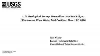 Tom Weaver Eastern Hydrologic Data Chief