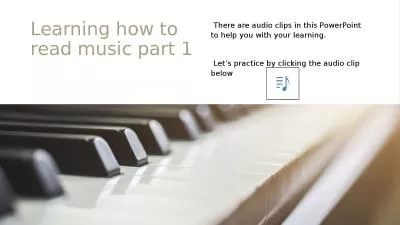 Learning how to read music part 1