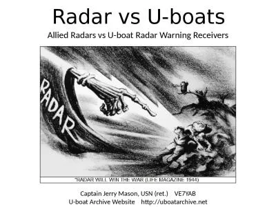 Radar vs U-boats Allied Radars vs U-boat Radar