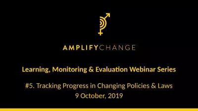 Learning, Monitoring & Evaluation Webinar Series