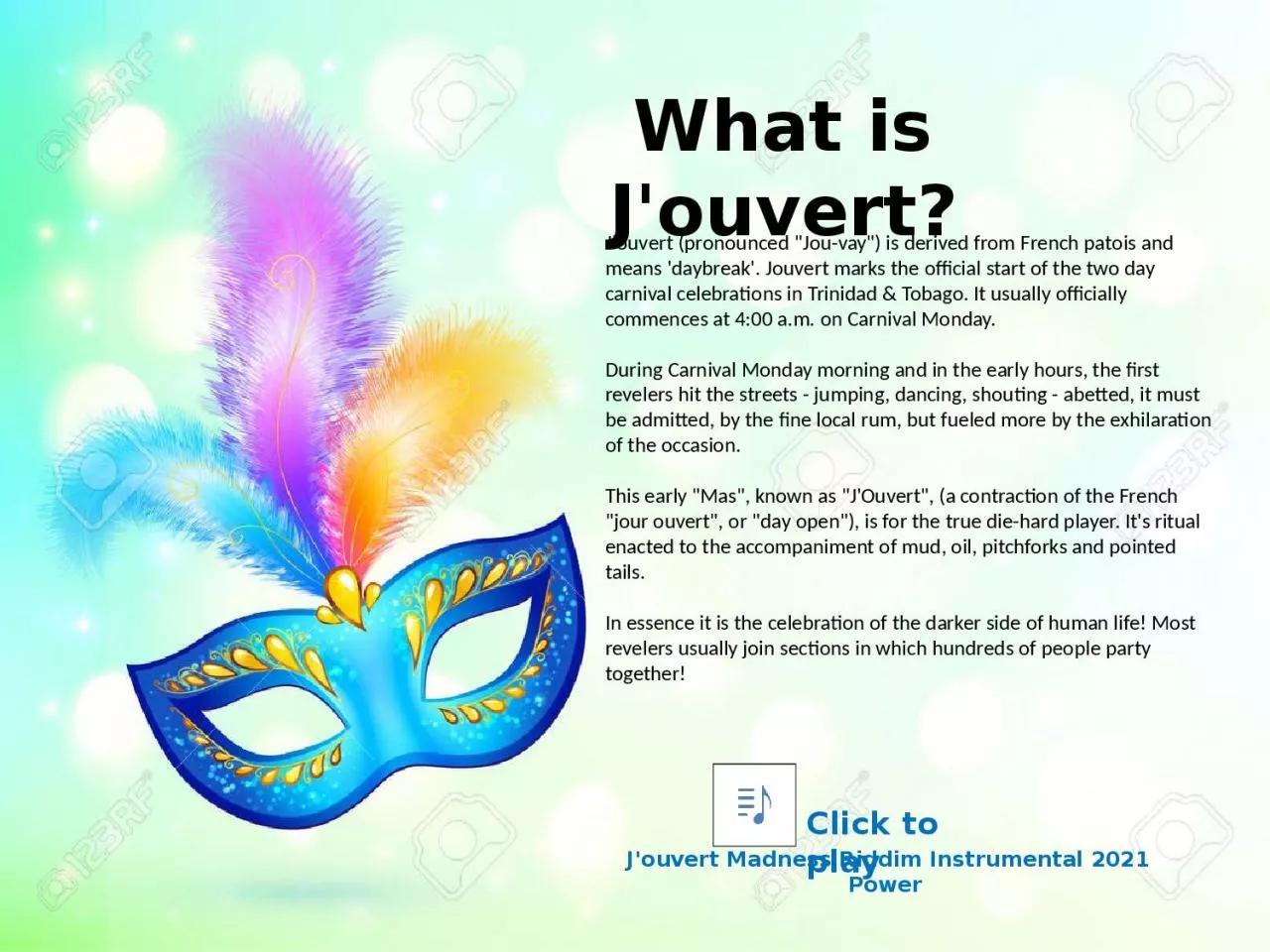 PPT-What is J'ouvert ? J'ouvert