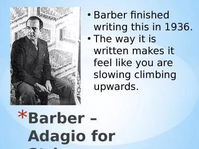Barber –  Adagio for Strings