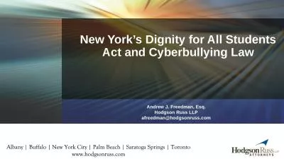 New York’s Dignity for All Students Act and Cyberbullying Law