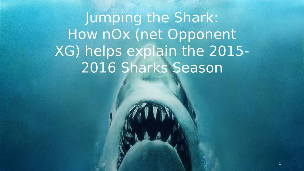 PPT-1 Jumping the Shark: How