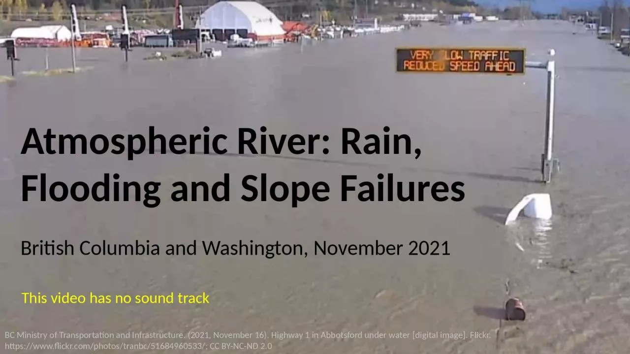 PPT-Atmospheric River: Rain, Flooding and Slope Failures