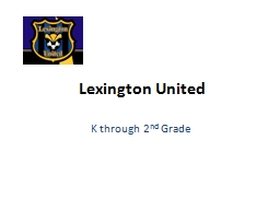 Lexington United K through 2