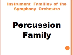 PPT-Instrument Families of the