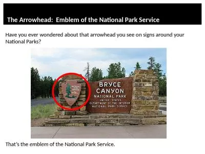 Intro   The Arrowhead:  Emblem of the National Park Service