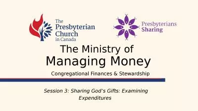 The Ministry of  Managing Money