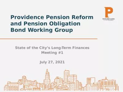 Providence Pension Reform and Pension Obligation Bond Working Group
