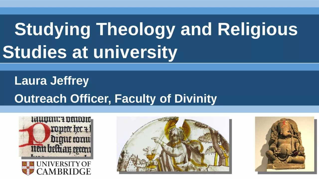 PPT-Studying Theology and Religious Studies at university