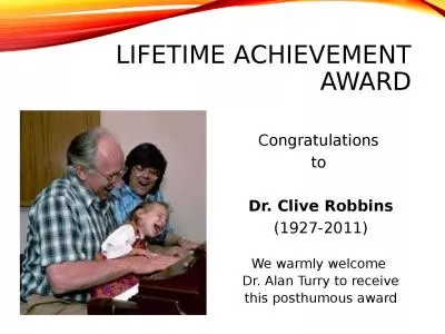 Lifetime achievement award