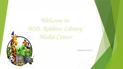 Welcome to  W.D. Robbins Library