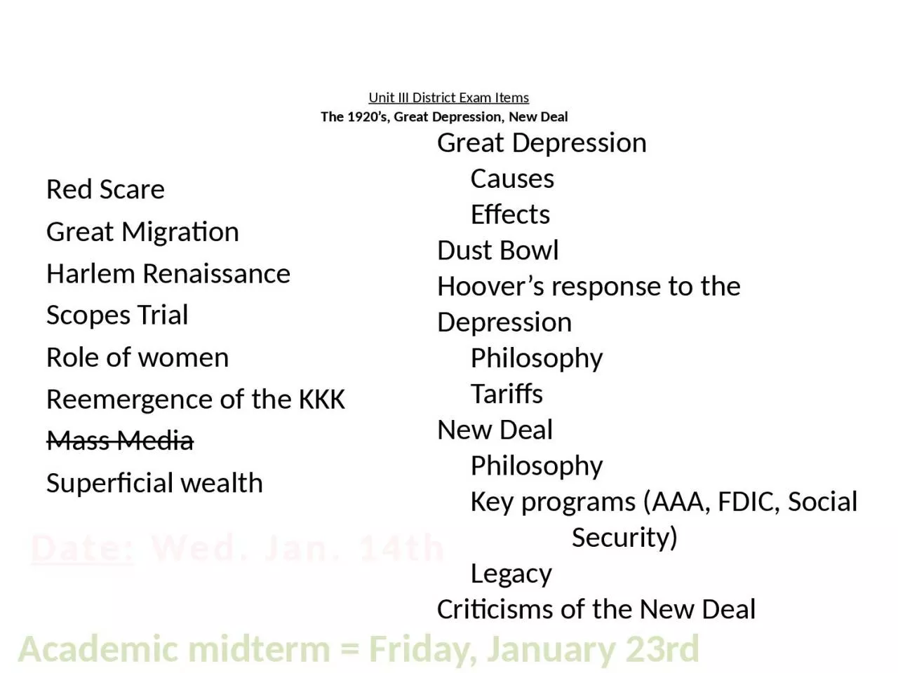 PPT-Red Scare Great Migration