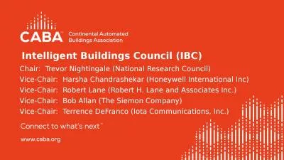 Intelligent Buildings Council (IBC)