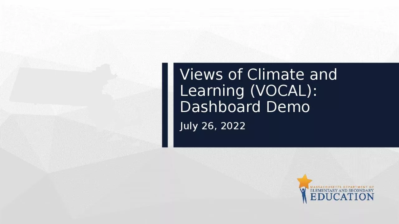 PPT-Views of Climate and Learning (VOCAL):