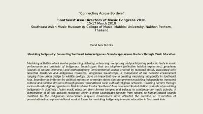 “Connecting Across Borders”