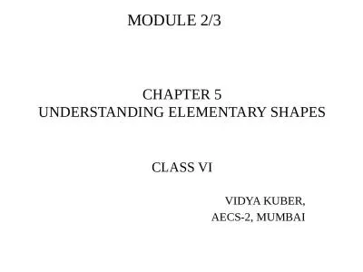 CHAPTER 5 UNDERSTANDING ELEMENTARY SHAPES