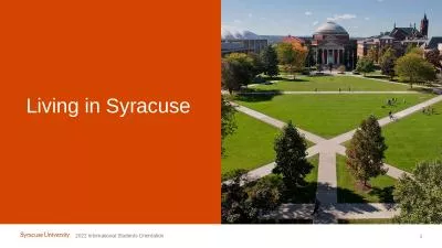 1 Living in Syracuse  2022 International