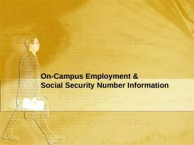 On-Campus Employment &