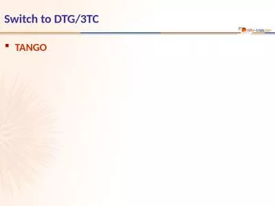 Switch to DTG/3TC TANGO Design