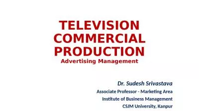 TELEVISION COMMERCIAL PRODUCTION