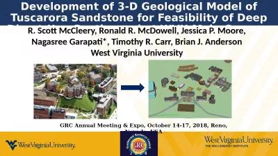 Development of 3-D Geological Model of Tuscarora Sandstone for Feasibility of Deep Direct-Use