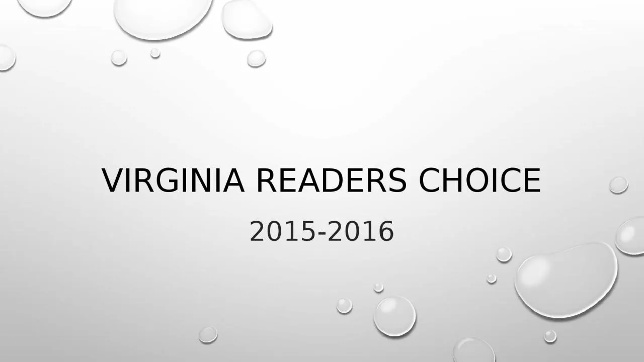 PPT-Virginia Readers Choice 2015-2016