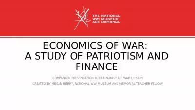 Economics of war:  a study of patriotism and finance