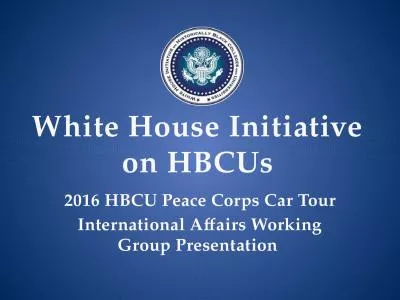 White House Initiative on HBCUs