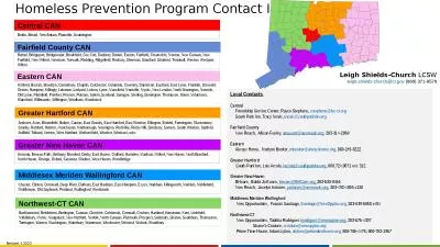 Homeless Prevention Program Contact Info