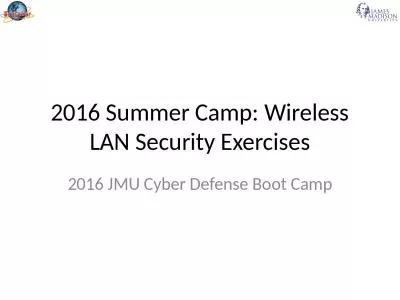 2016 Summer Camp: Wireless LAN Security Exercises